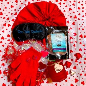 Valentine Day Selfcare baskets.